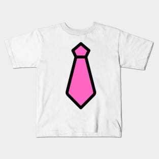 pink tie t Kids T-Shirt